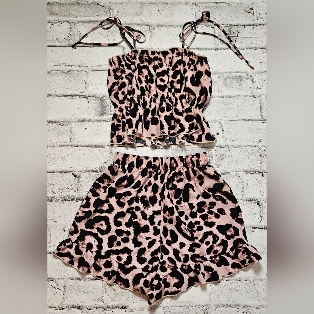 SHEIN 2 Piece Leopard Outfit